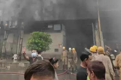दिल्ली के नरेला में फैक्ट्री में लगी आग, कोई हताहत नहीं (लीड-1)